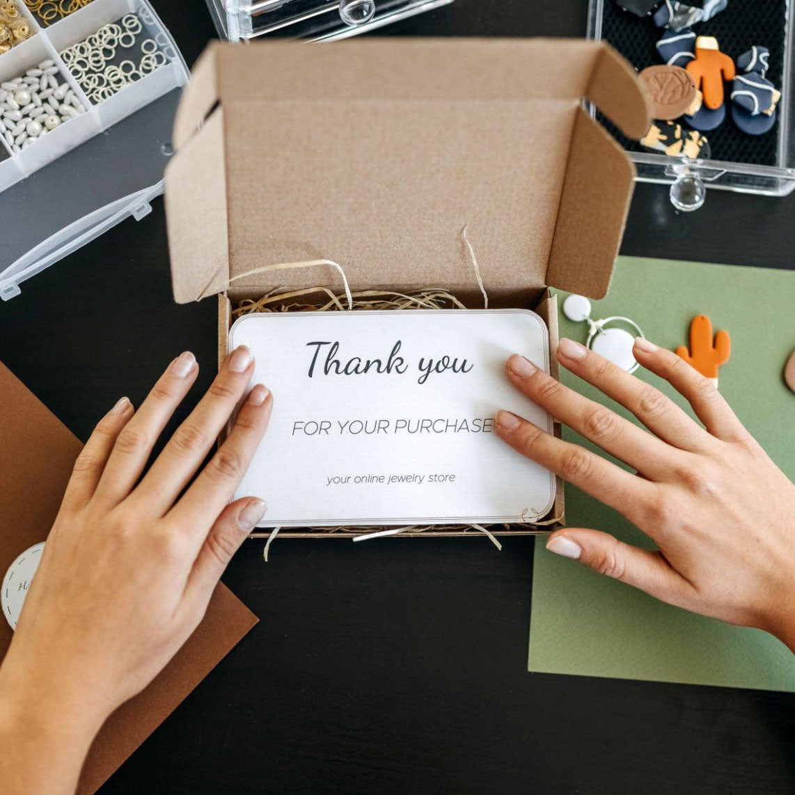 4.25” x 5.5" Thank You Cards