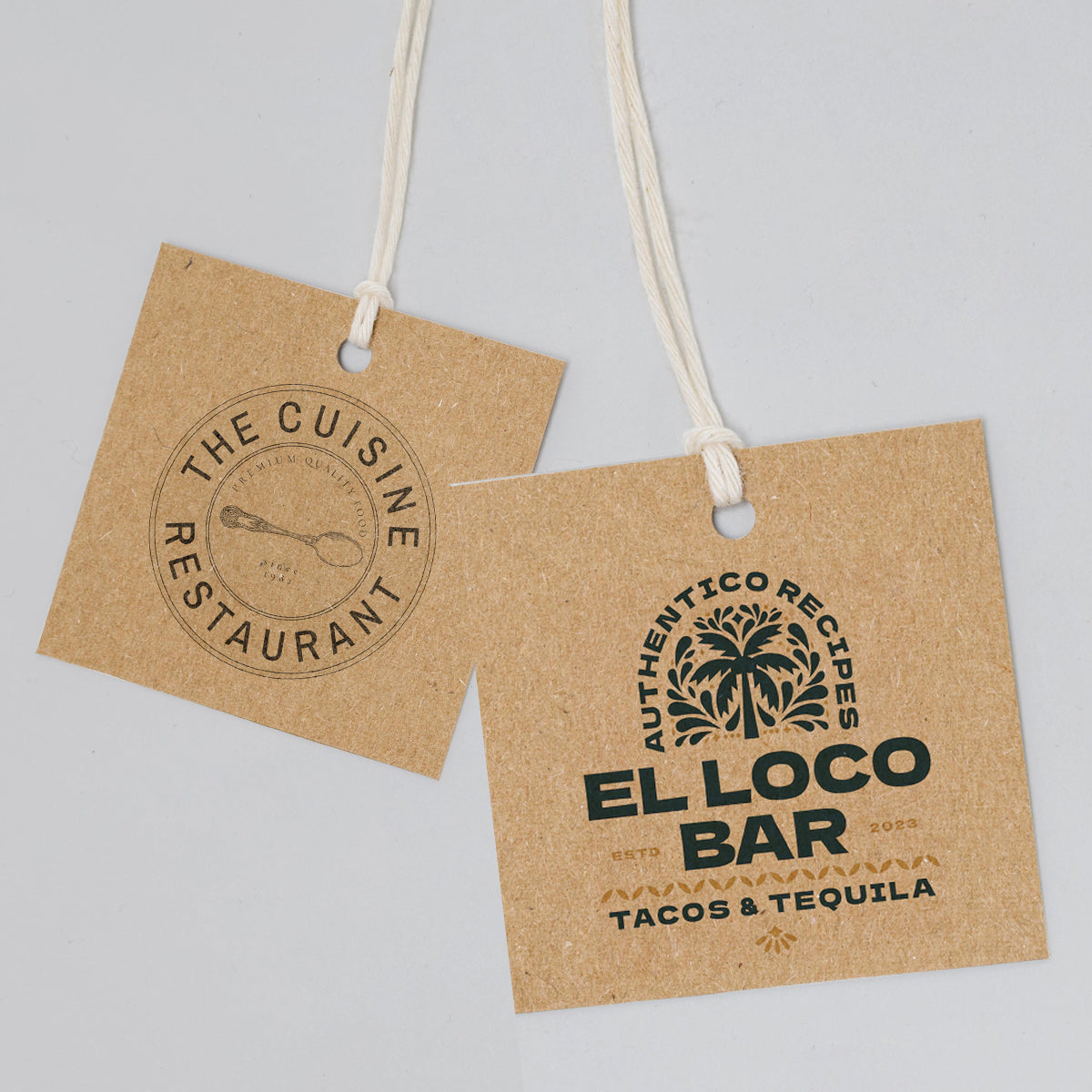 2” Square Hang Tags