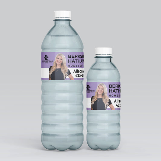 8" x 1.75" Water Bottle Labels