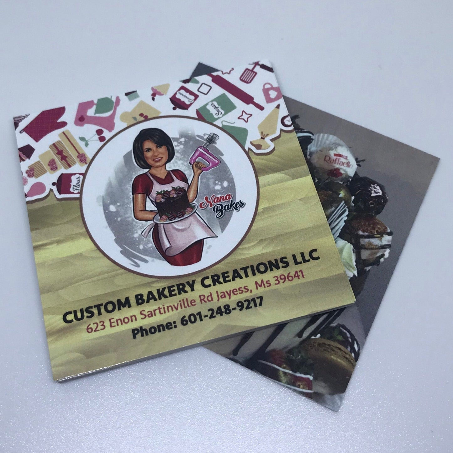 3 inches squared custom business cards (image2)