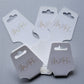 2” x 5” Bracelet Display Tags