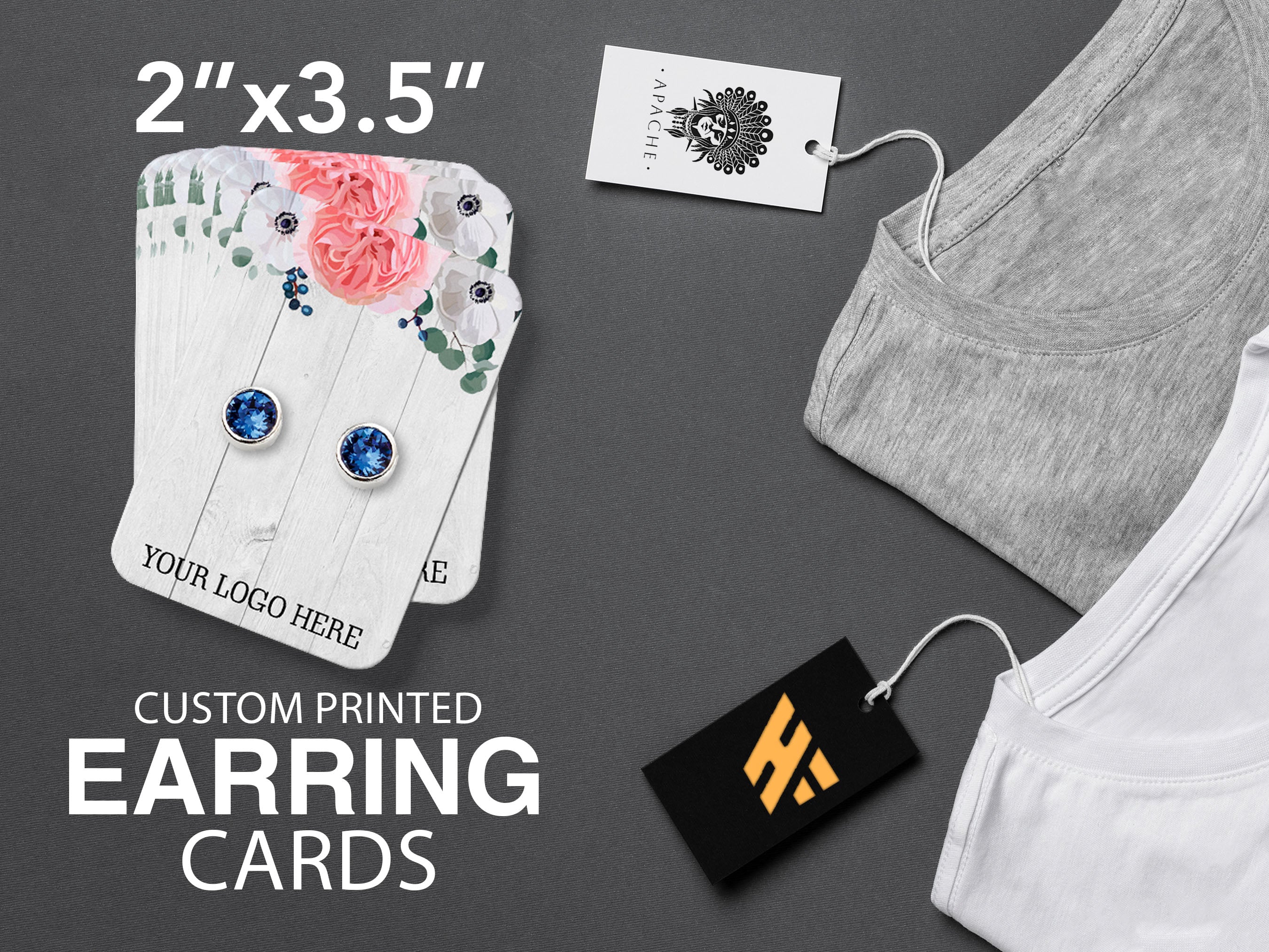 Earring Cards  Earring Card Printing  Zazzle