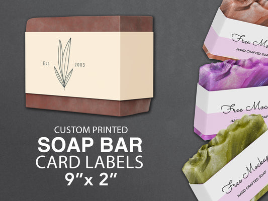 9x2 inches custom bar soap labels (main photo)