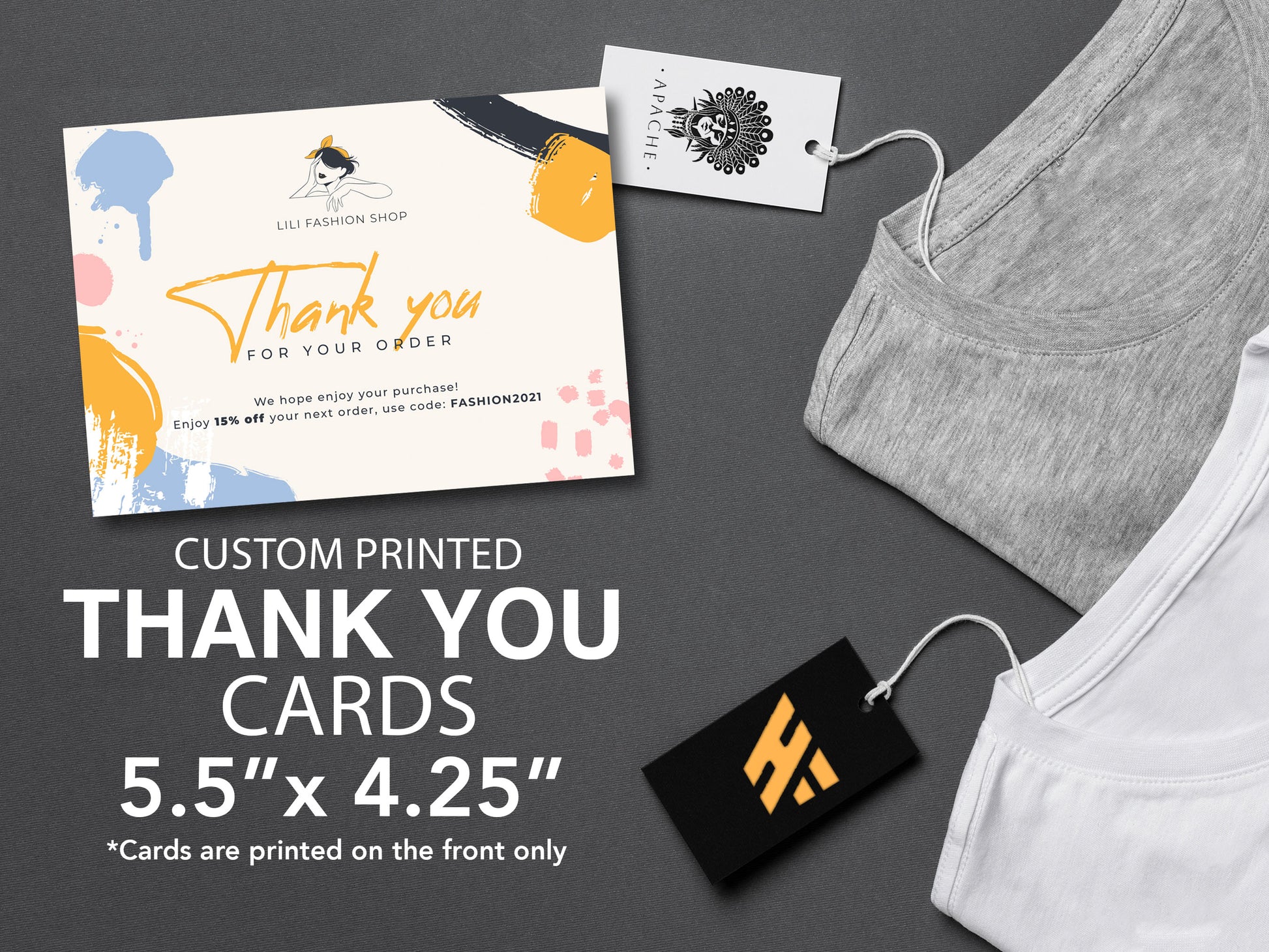 5.5x4.25 custom thank you cards (main photo)