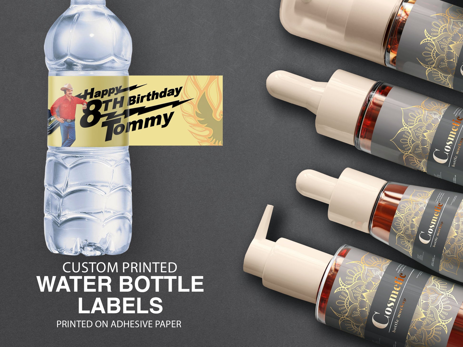 Water Bottle Labels - Custom Printed Bottle Labels