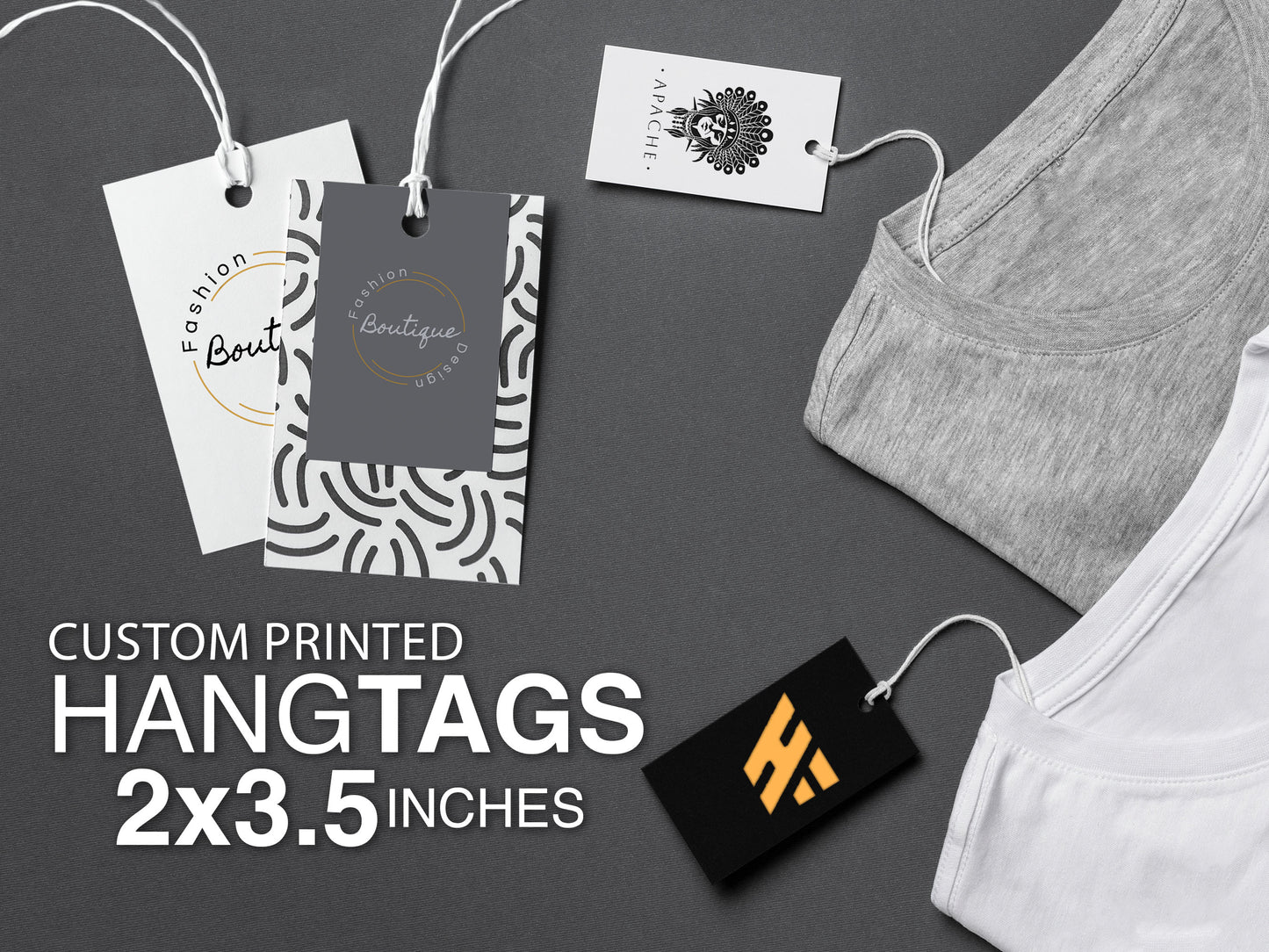 Custom 2” x 3.5” Hang Tags – Elevate Your Brand’s Packaging