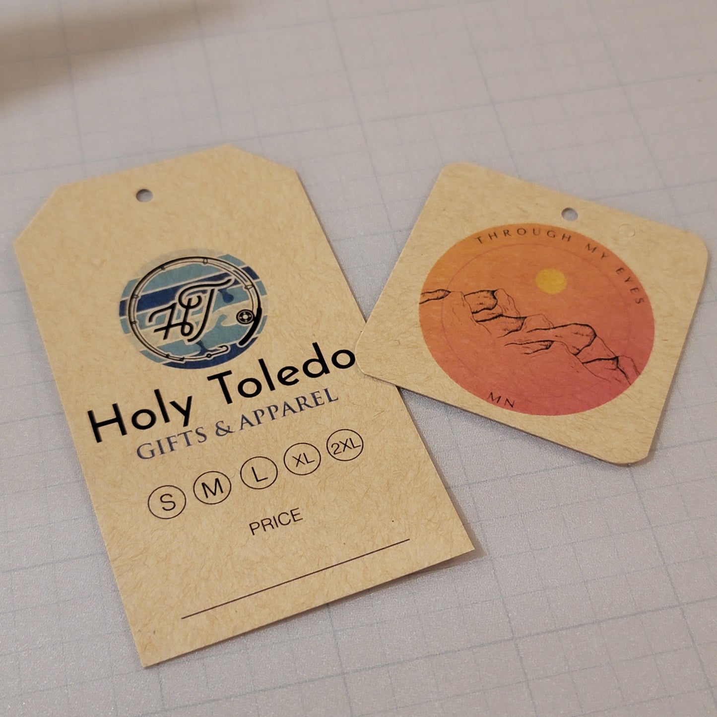 Custom 2.5” x 2.5” Kraft Hang Tags – Perfect for Your Products