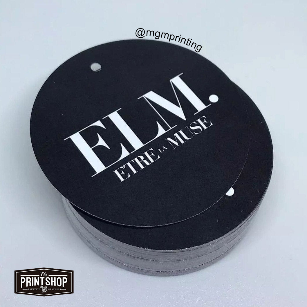 250 1.5" Custom Double Sided Round Hang Tags