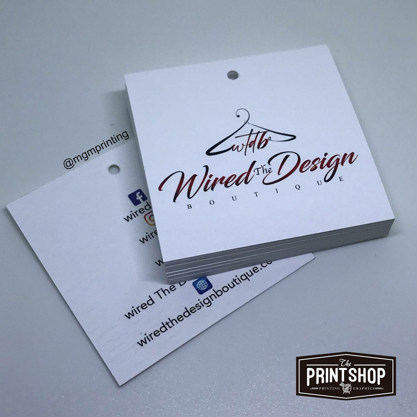 Custom 3” x 3” Square Hang Tags – Elevate Your Brand’s Packaging